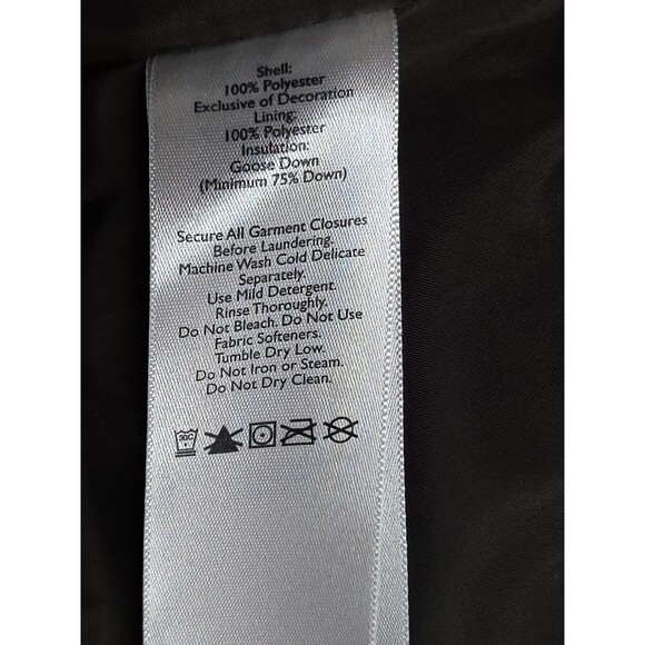 Eddie Bauer Premium Goose Down Full Zip Quilted Brown Vest - Size XL Soft Fuzzy - Picture 6 of 7